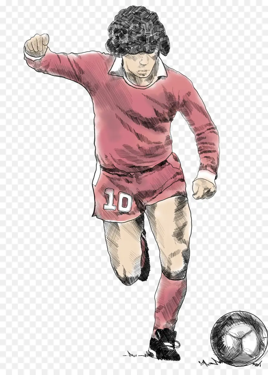 Desenho De Jogador De Futebol，Futebol PNG