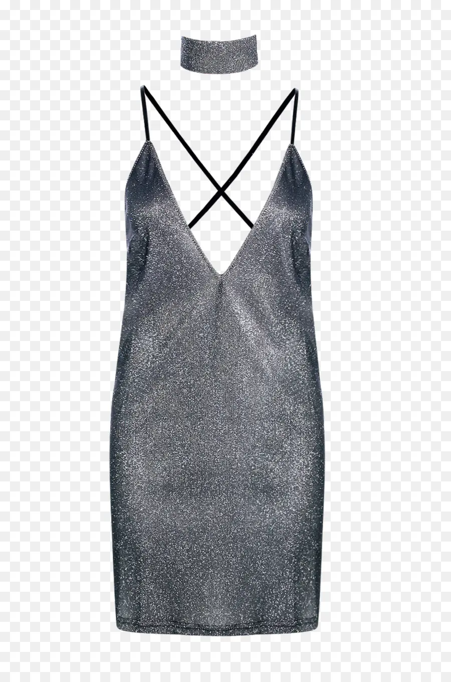 Vestido Prateado，Moda PNG