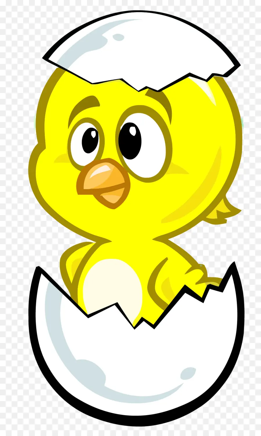 Pintinho Amarelo，Casca De Ovo PNG