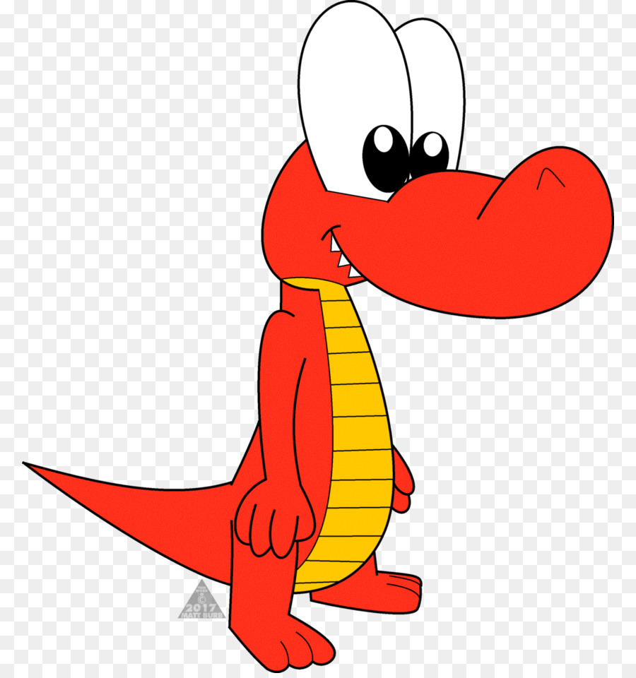 Dinossauro Dos Desenhos Animados，Vermelho PNG