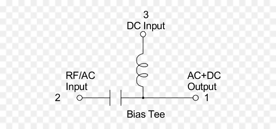 Viés Tee，Diagrama De Circuito PNG