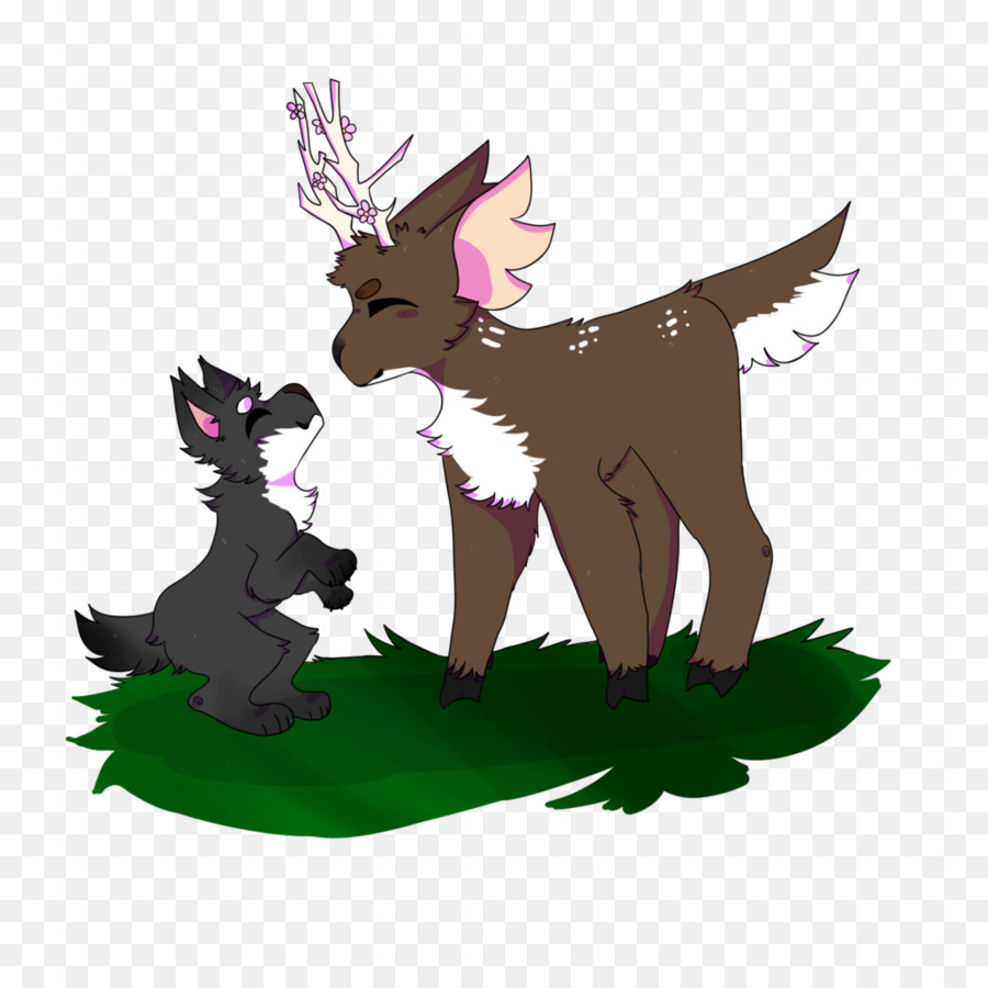 Veado E Lobo Dos Desenhos Animados，Cervo PNG