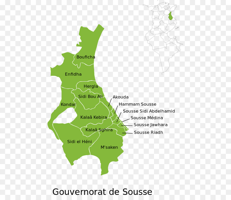 Mapa Sousse，Região PNG