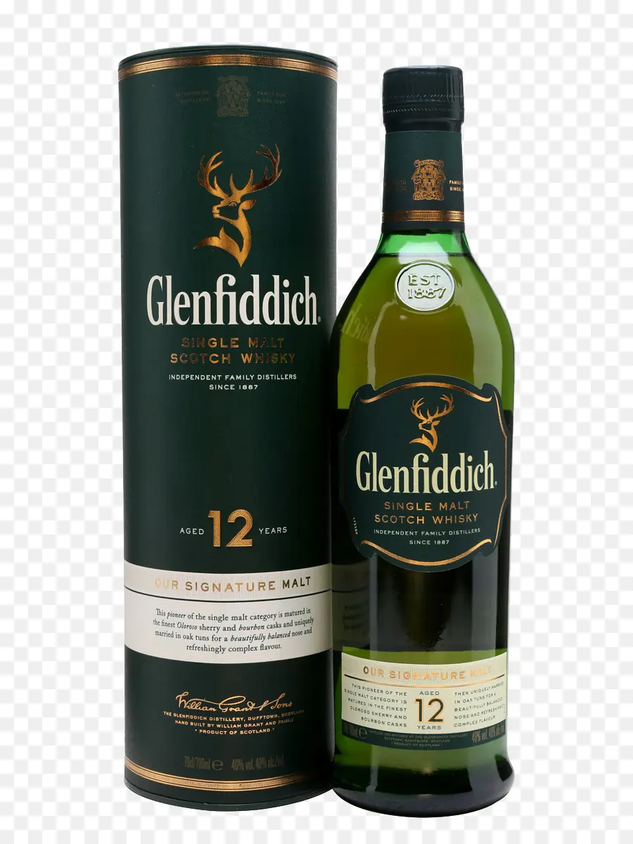 Garrafa De Glenfiddich，Uísque PNG