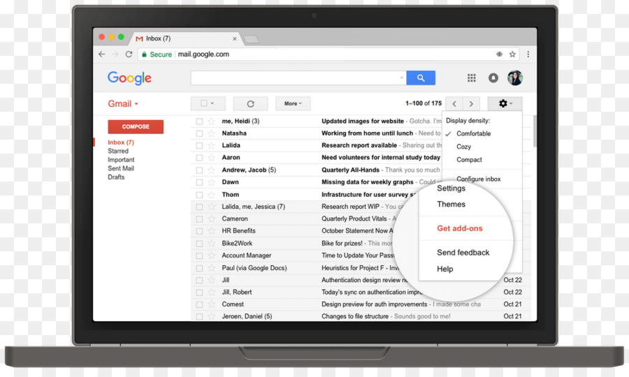 Interface Do Gmail，E Mail PNG