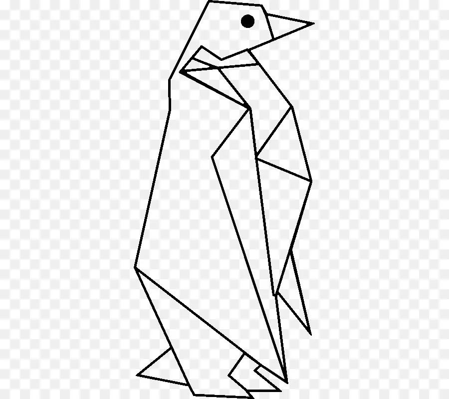 Pinguim，Origami PNG