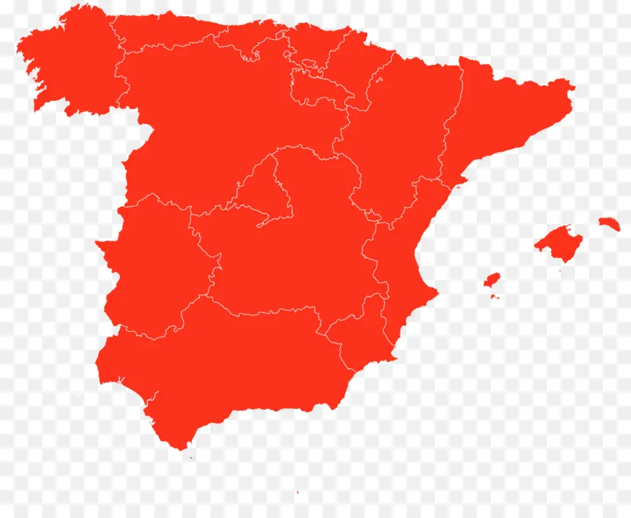 Espanha，Mapa PNG