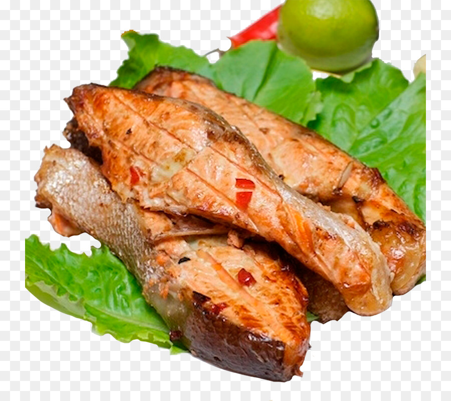 Peixe Grelhado，Salmão PNG