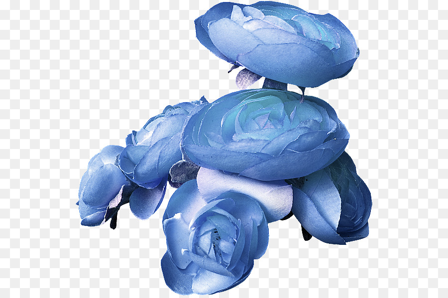 Azul，Flor PNG