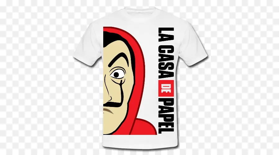 Camiseta La Casa De Papel，Máscara De Dalí PNG