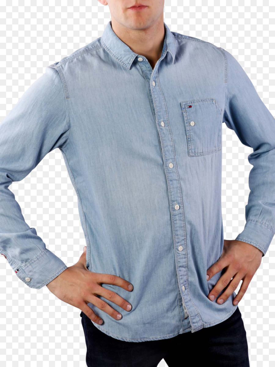 Vestido De Camisa，Denim PNG