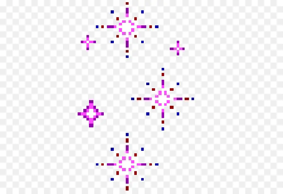 Estrelas De Pixels，Rosa PNG