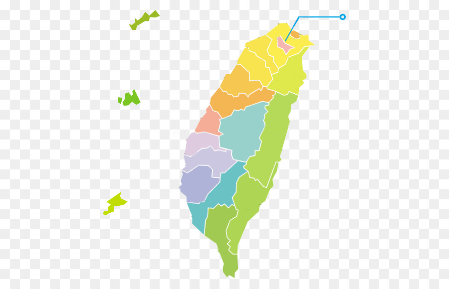 Mapa De Taiwan，País PNG