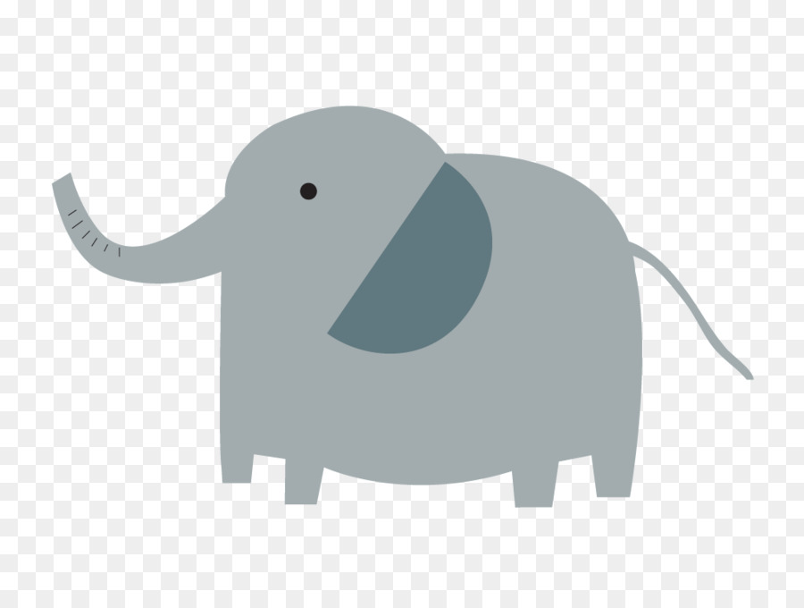 Desenho De Elefante，Azul PNG