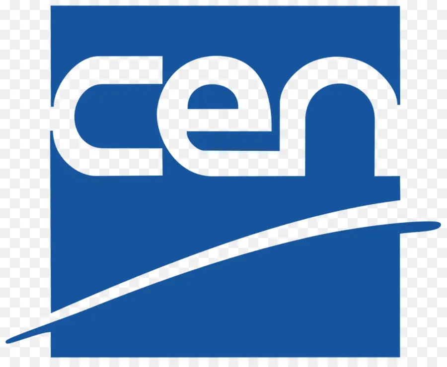 Cen Logo，Azul PNG