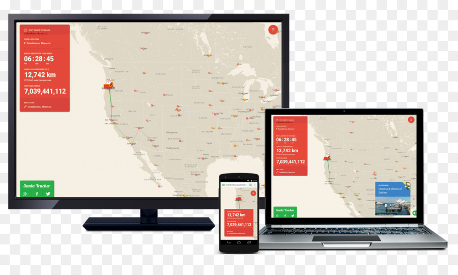 Software De Computador，O Google Santa Tracker PNG