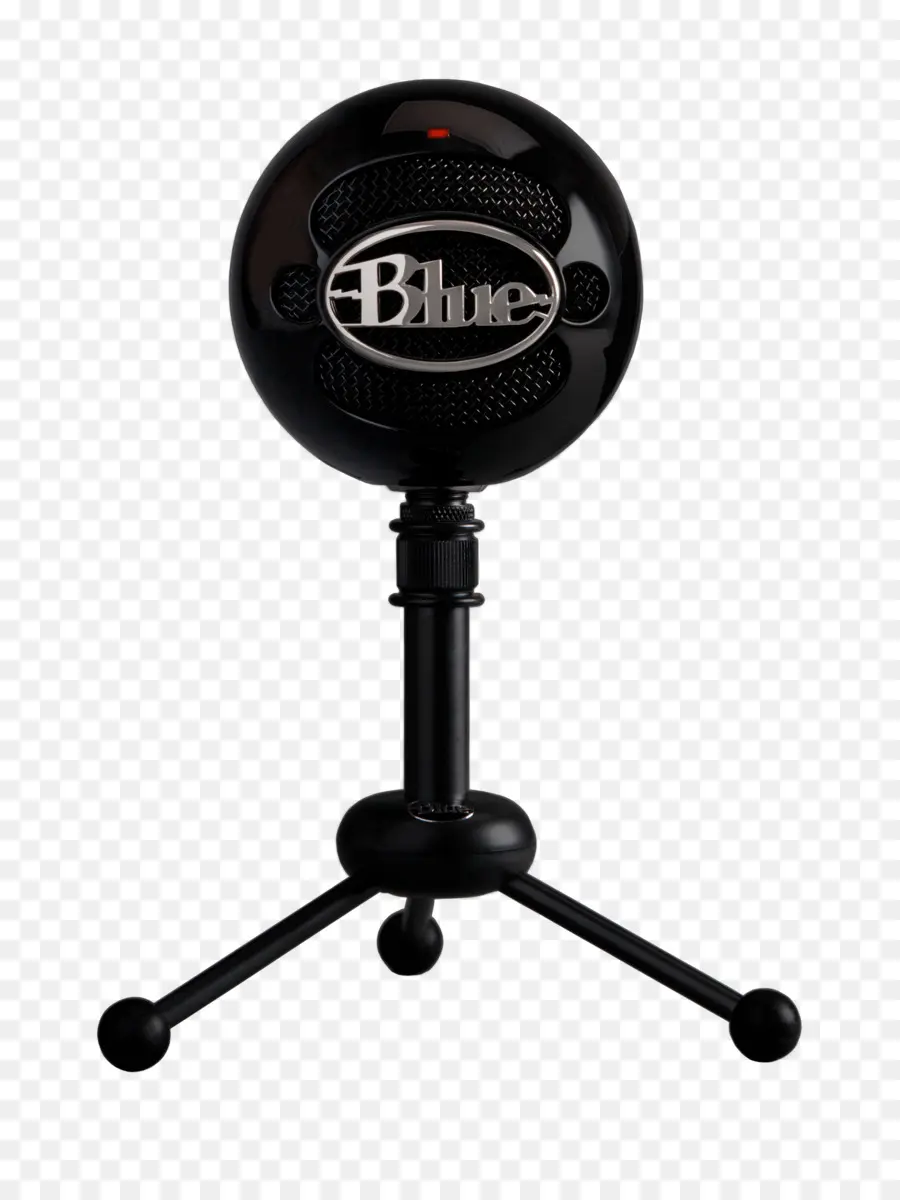 Microfone，Azul Microfones Bola De Neve PNG
