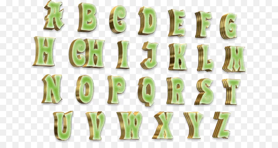 Letras Do Alfabeto，Verde PNG