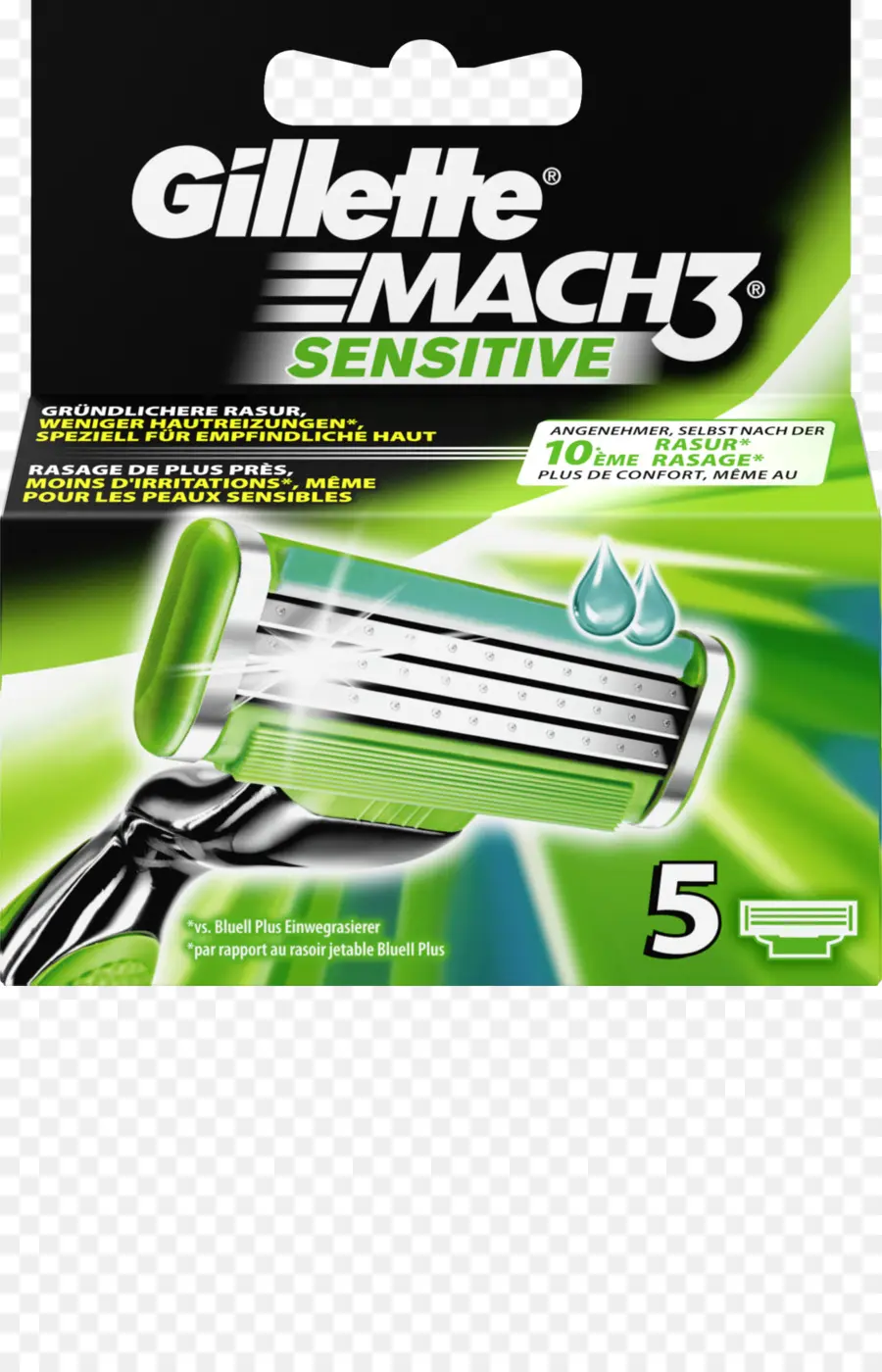 Gillette Mach3，Navalha PNG