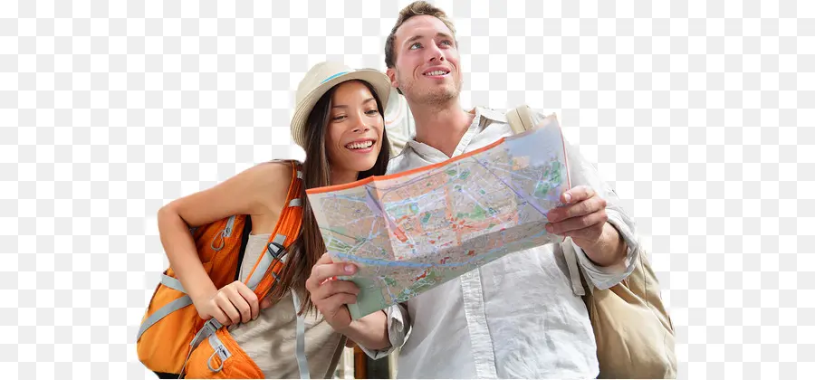 Turistas Com Mapa，Viagem PNG