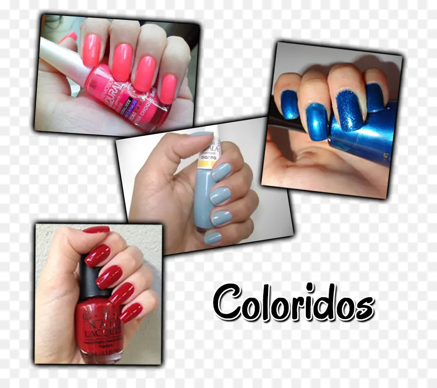 Unhas Coloridas，Polonês PNG