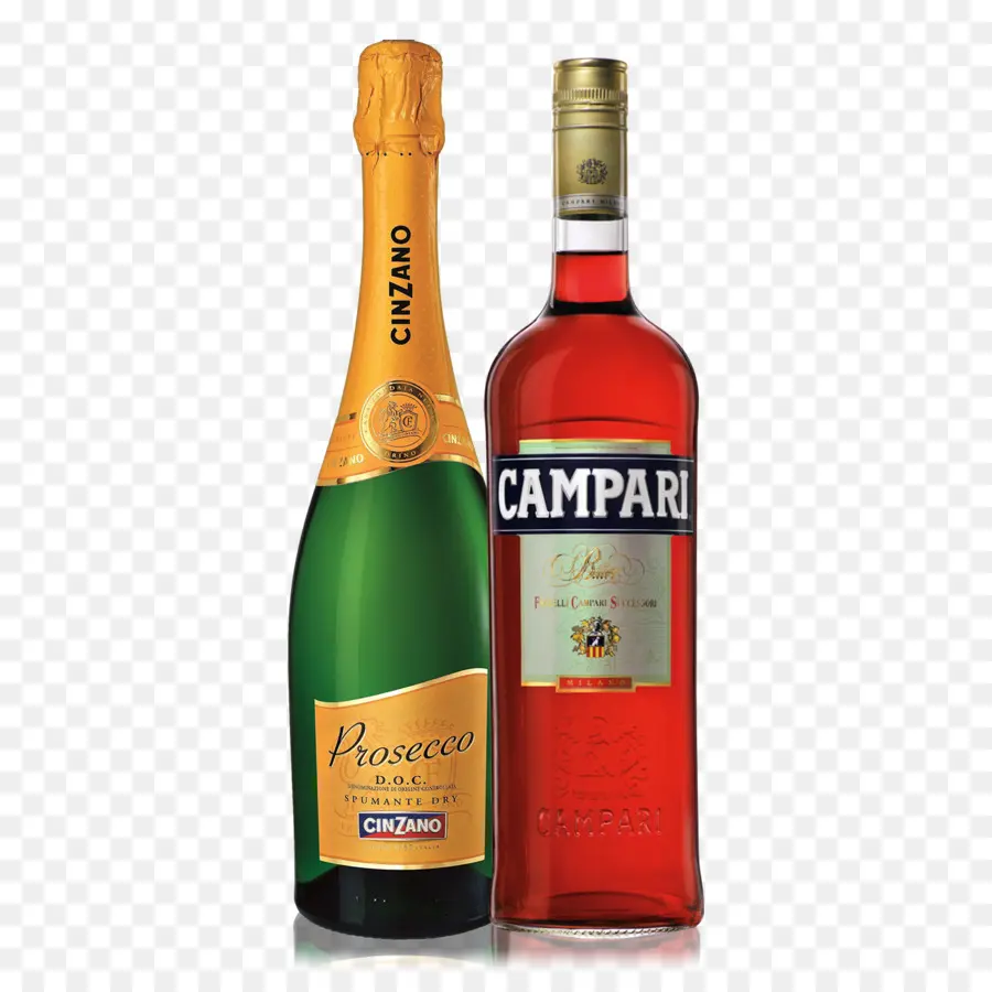 Prosecco E Campari，Garrafa PNG