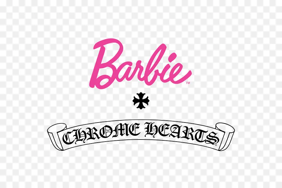 Logotipo Dos Corações Cromados Da Barbie，Marca PNG