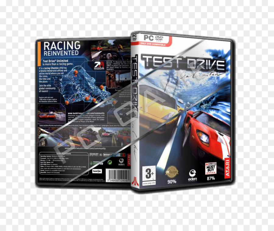 Test Drive Unlimited，Xbox 360 PNG