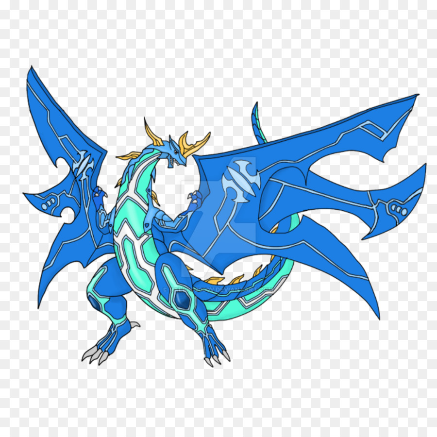 Dragão，Azul PNG