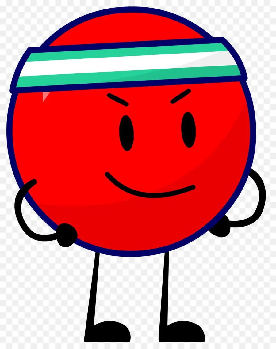 Bola Vermelha Com Faixa De Cabeça，Vermelho PNG