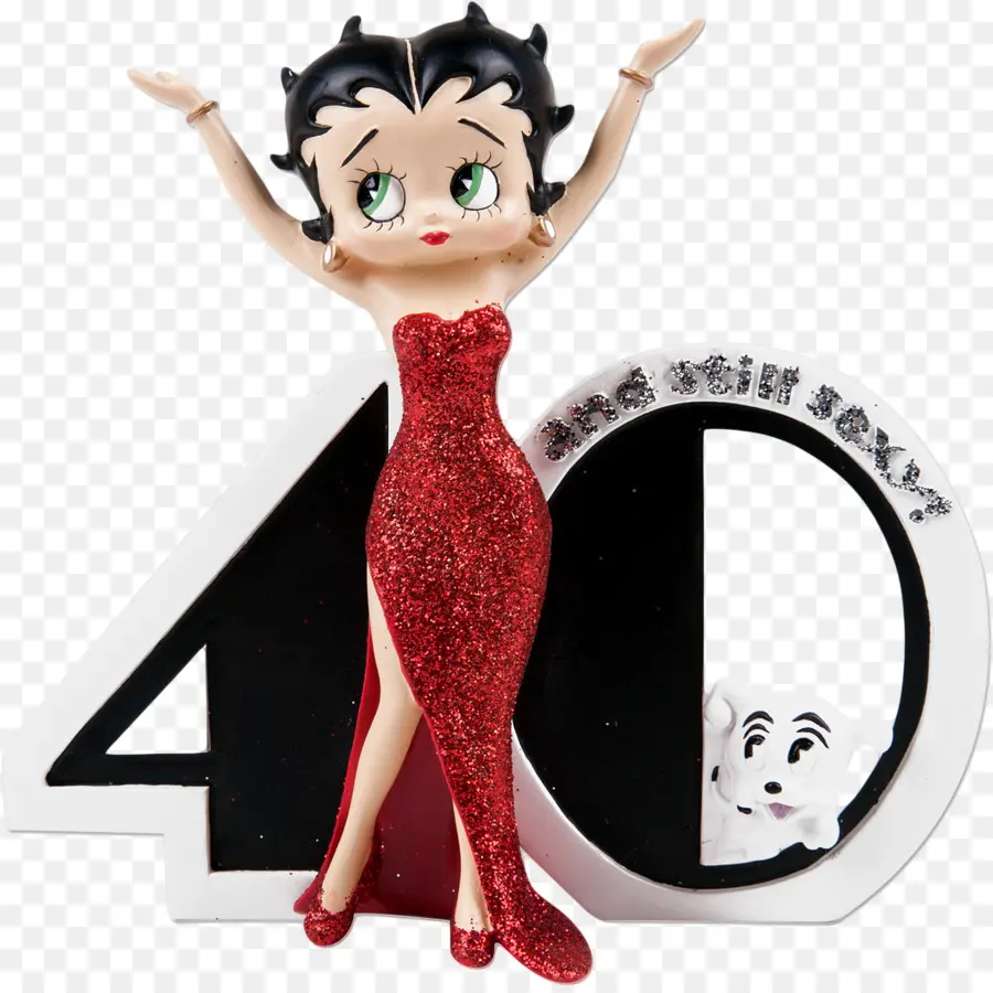 Betty Boop，Vestido Vermelho PNG