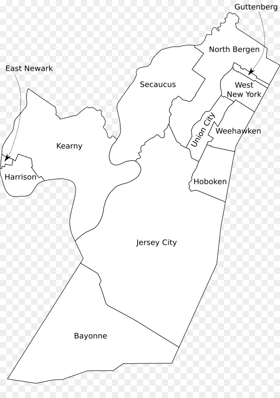 Hudson County New Jersey Mapa Mapa Em Branco Png Transparente Gr Tis   Kisspng Hudson County New Jersey Blank Map Arcview 5b22db2be1d004.9214379115290109879249 