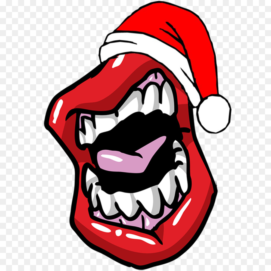 Boca De Chapéu De Papai Noel，Dentes PNG