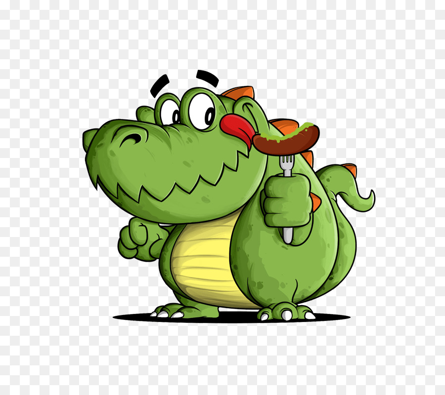 Crocodilo De Desenho Animado，Verde PNG