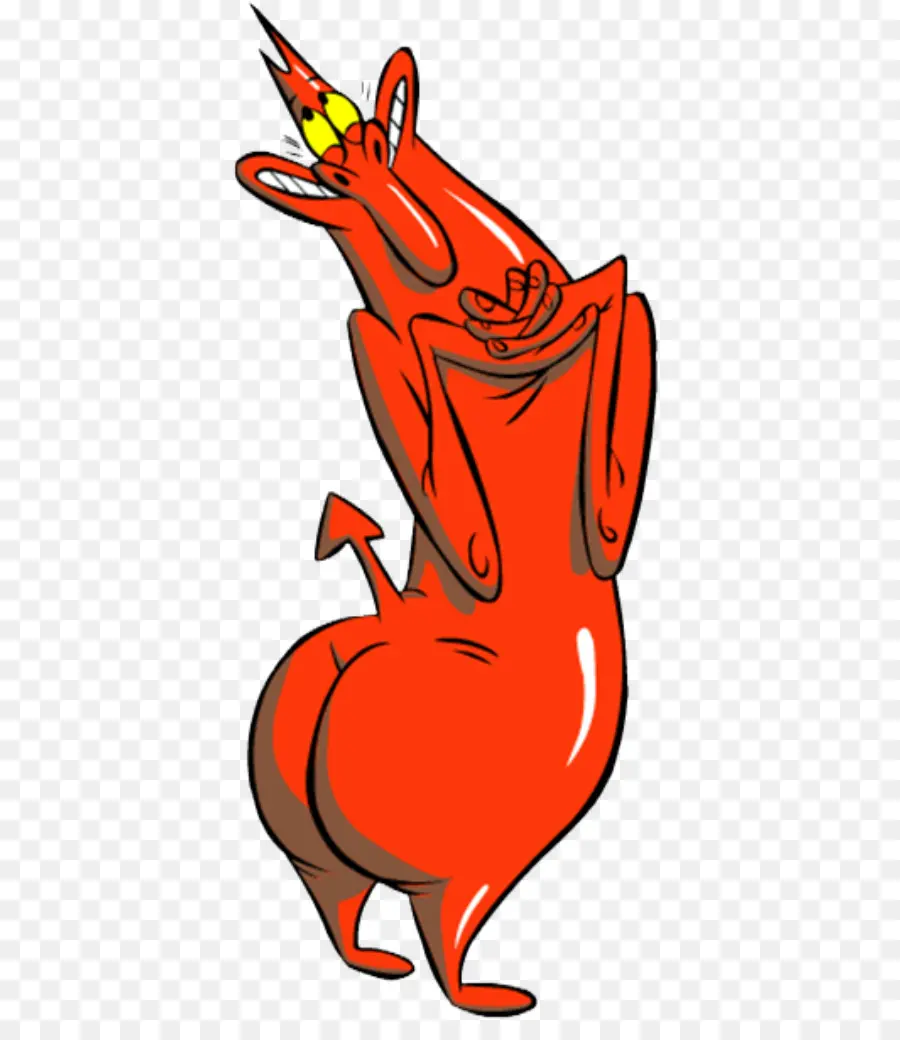 Personagem De Desenho Animado Vermelho，Diabo PNG