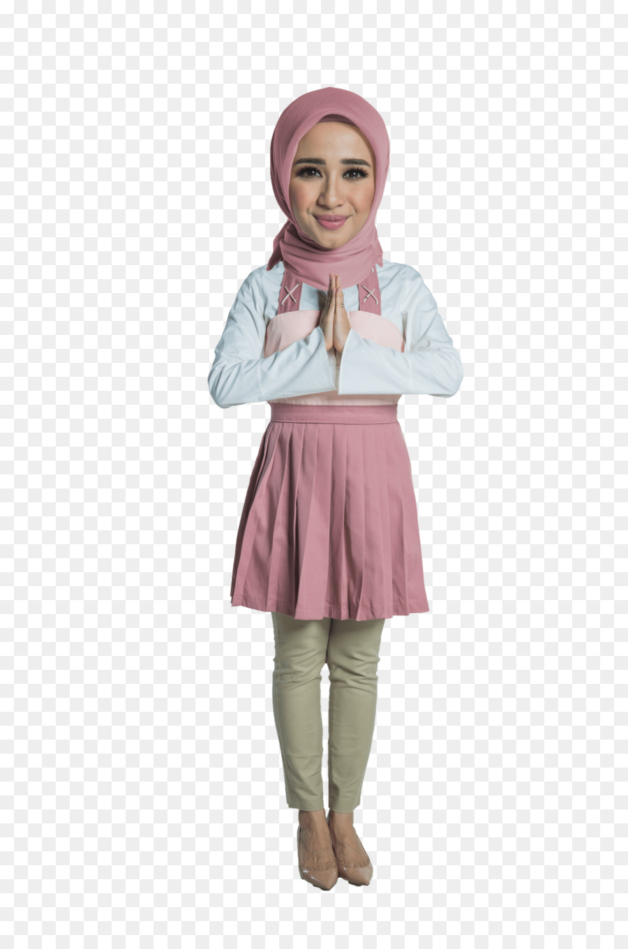 Mulher Em Hijab，Rosa PNG