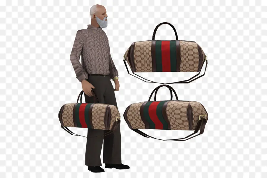 Homem Com Bolsa，Modelo PNG