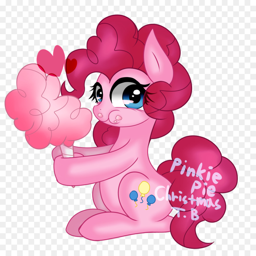 Pônei Rosa，Algodão Doce PNG