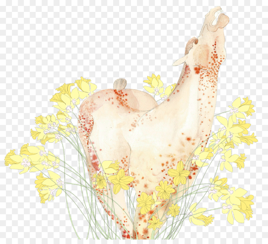 Ilustra O De Girafa，Animal PNG