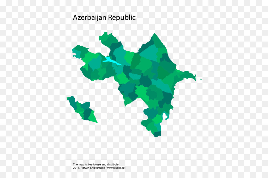 Mapa Do Azerbaijão，País PNG