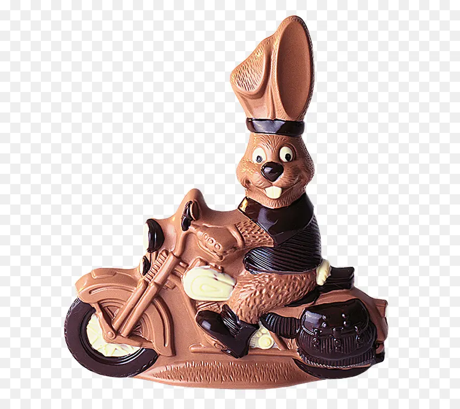 Coelho De Chocolate Na Motocicleta，Chocolate PNG