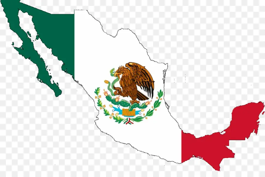 Mapa Do México，Bandeira PNG