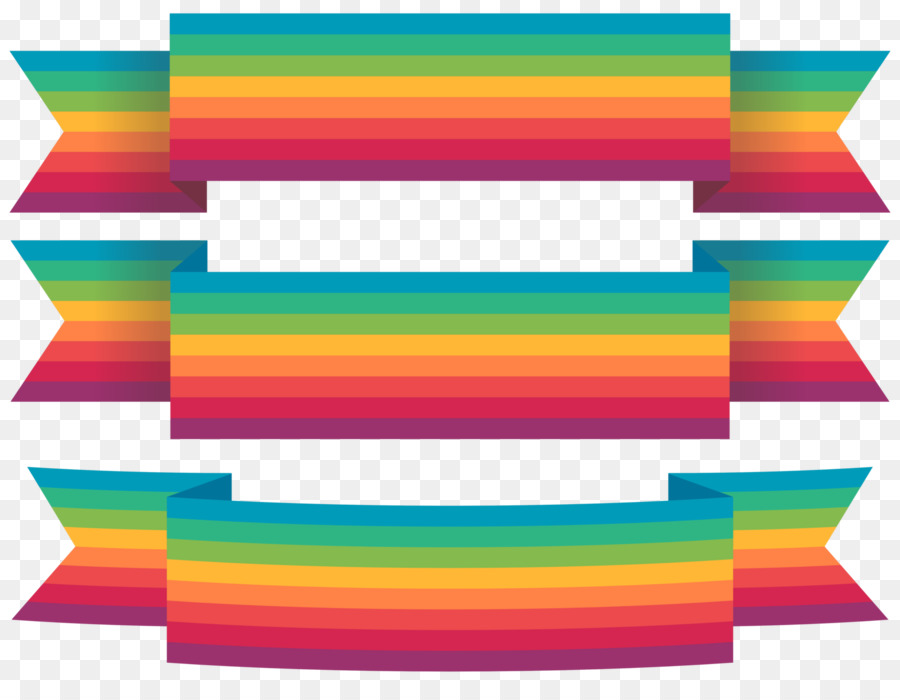 Fitas Arco Íris，Colorido PNG