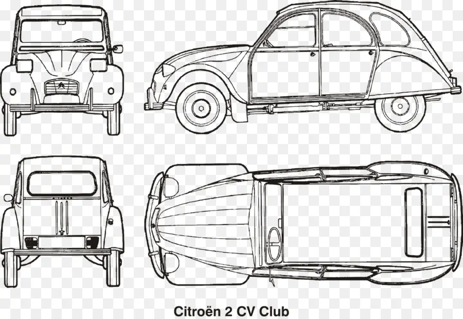 Citroën 2 Cv，Carro PNG