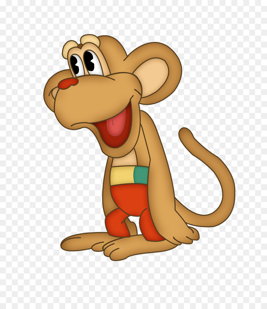 Desenho de filhote de macaco da selva de PNG Transparente