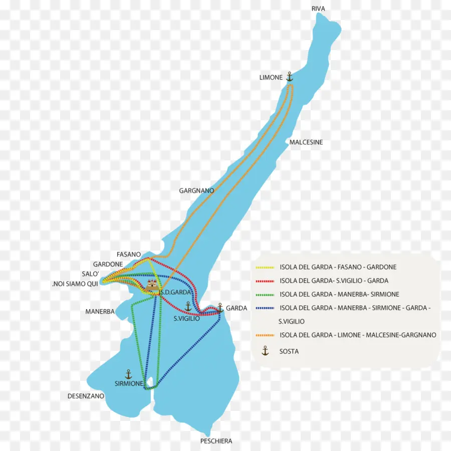 Mapa Do Lago，Rotas PNG