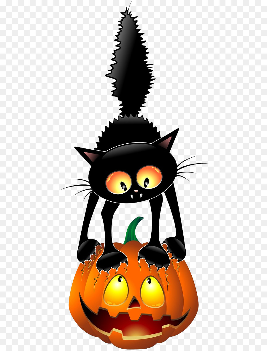 Gato Preto Halloween Desenho, HD Png Download , Transparent Png