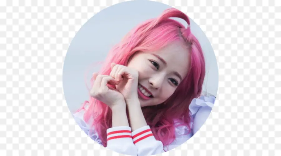 Menina Com Cabelo Rosa，Sorriso PNG