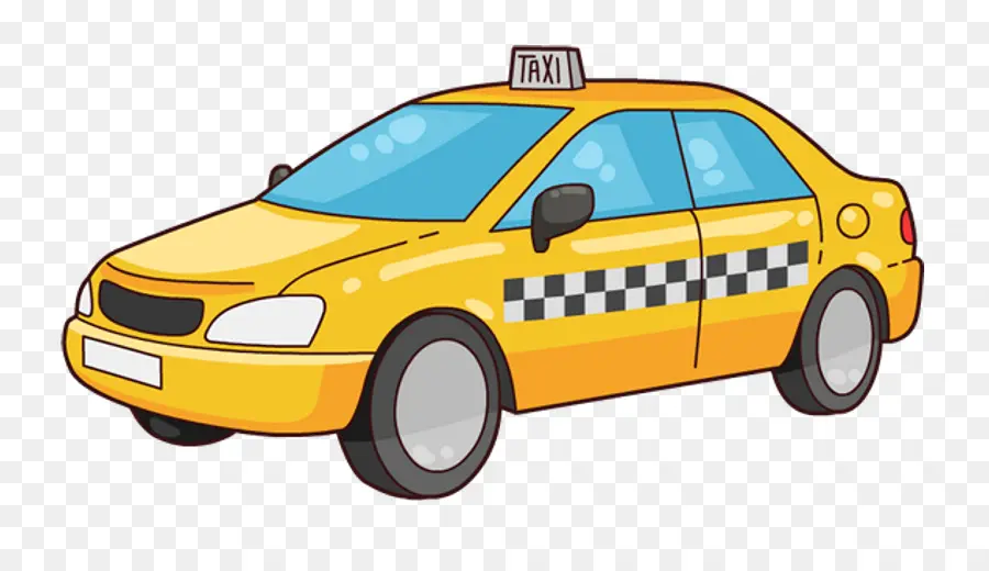 Táxi，Táxi Amarelo PNG