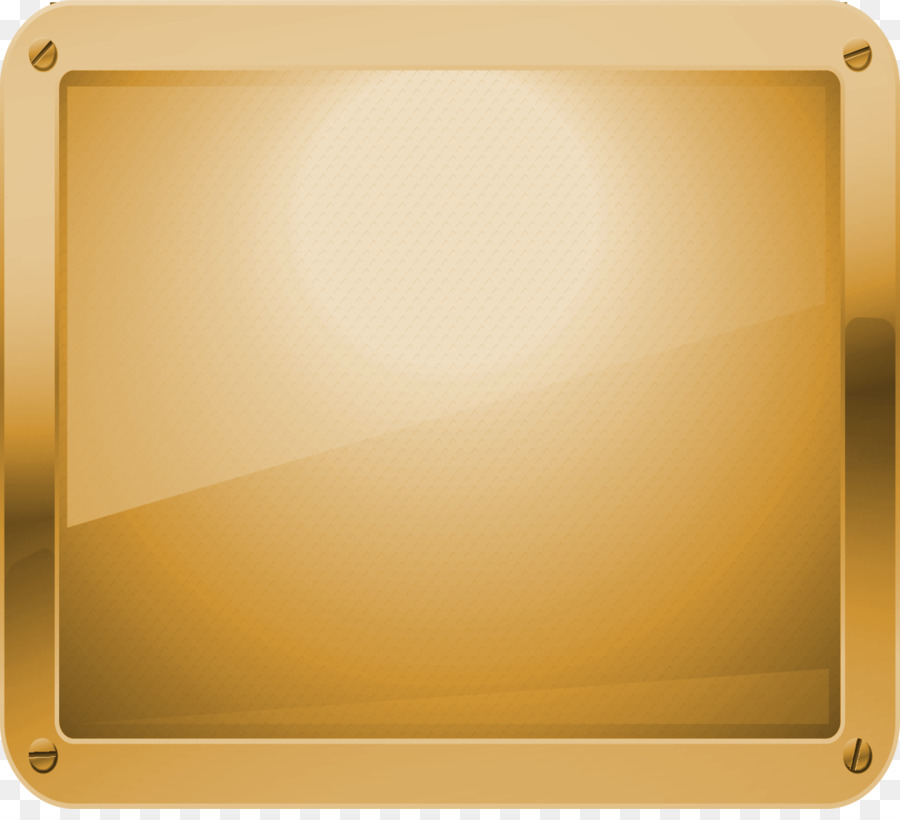 Placa De Ouro，Metal PNG